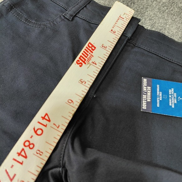 Nautica Navy Blue Girls School Uniform Shorts Size 7 Bermuda Skinny Adjustable - Picture 7 of 13